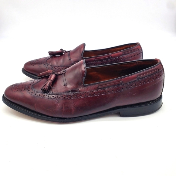 Allen Edmonds Shoes Men 12D Manchester Wingtip Tassel Loafers - Picture 1 of 11
